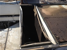 Return duct after removing the old unit